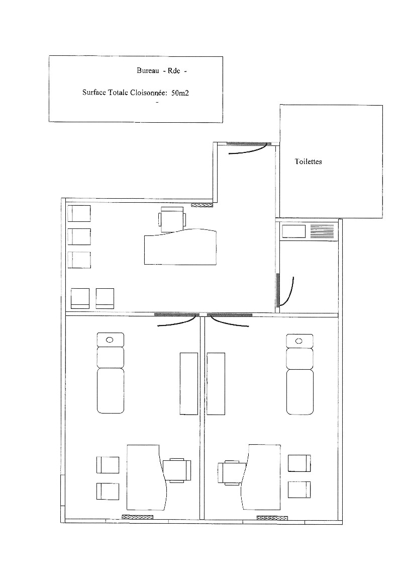 Bureaux à louer - 50.0 m2 - 44 - Loire-Atlantique