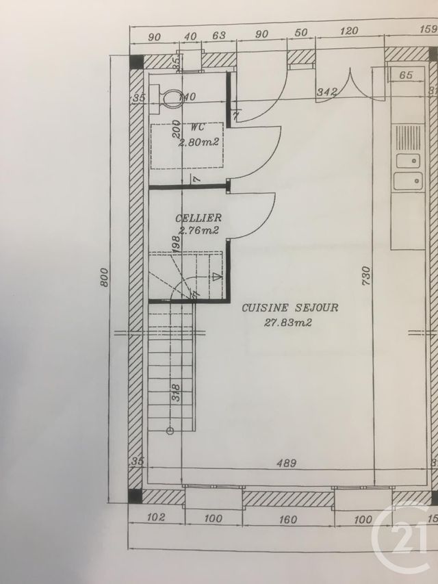 Appartement F3 à louer - 3 pièces - 64,62 m2 - Estrees St Denis - 60 - PICARDIE