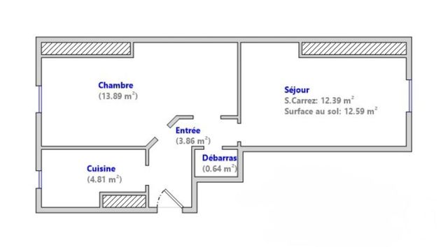 Appartement F2 à vendre - 2 pièces - 35,79 m2 - Paris - 75013 - ILE-DE-FRANCE