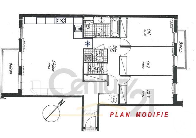 Appartement F4 à vendre - 4 pièces - 90,16 m2 - Maisons Alfort - 94 - ILE-DE-FRANCE