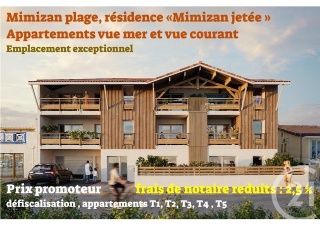 Appartement F4 à vendre - 4 pièces - 71,54 m2 - Mimizan - 40 - AQUITAINE