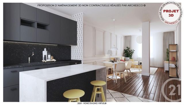 Appartement T2 à vendre - 2 pièces - 53,30 m2 - Villeurbanne - 69 - RHONE-ALPES
