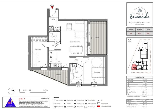 appartement - CLERMONT L HERAULT - 34