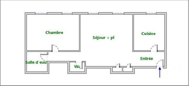 Appartement T2 à vendre - 2 pièces - 60 m2 - Marseille - 13002 - PROVENCE-ALPES-COTE-D-AZUR