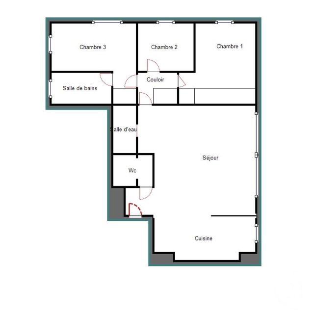 Appartement F4 à vendre - 4 pièces - 77,25 m2 - Paris - 75012 - ILE-DE-FRANCE