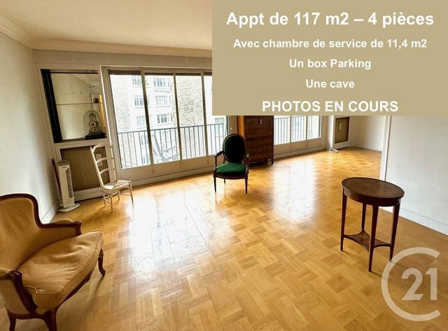 Appartement F4 à vendre - 4 pièces - 117,10 m2 - Paris - 75017 - ILE-DE-FRANCE