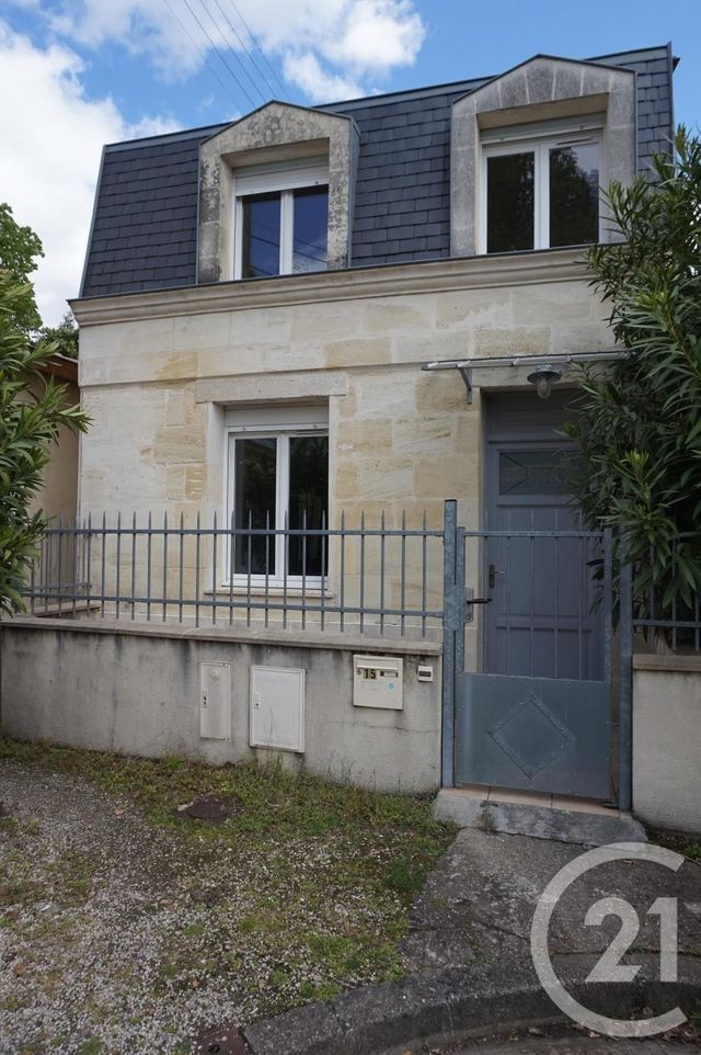 Maison à louer - 3 pièces - 51,26 m2 - Bordeaux - 33 - AQUITAINE