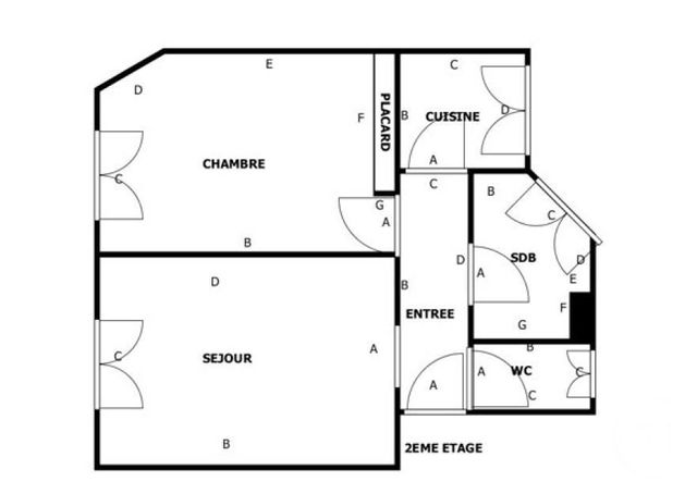 Appartement F2 à vendre - 2 pièces - 39,25 m2 - Paris - 75015 - ILE-DE-FRANCE